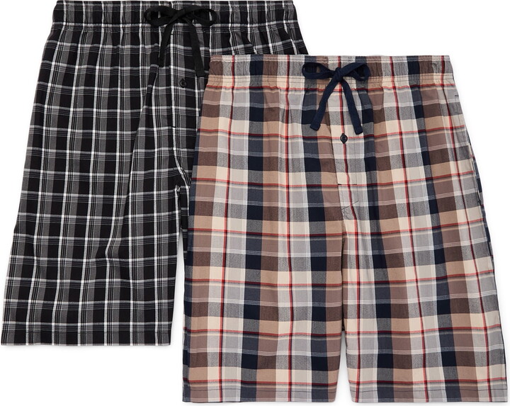 Hanes Men's Stretch Woven Sleep Jam Shorts, 2-Pack, Sizes S-2XL