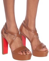 Thumbnail for your product : Christian Louboutin Loubi Bee Alta leather platform sandals
