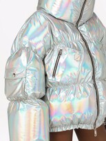 Thumbnail for your product : Dolce & Gabbana Holographic-Effect Padded Jacket