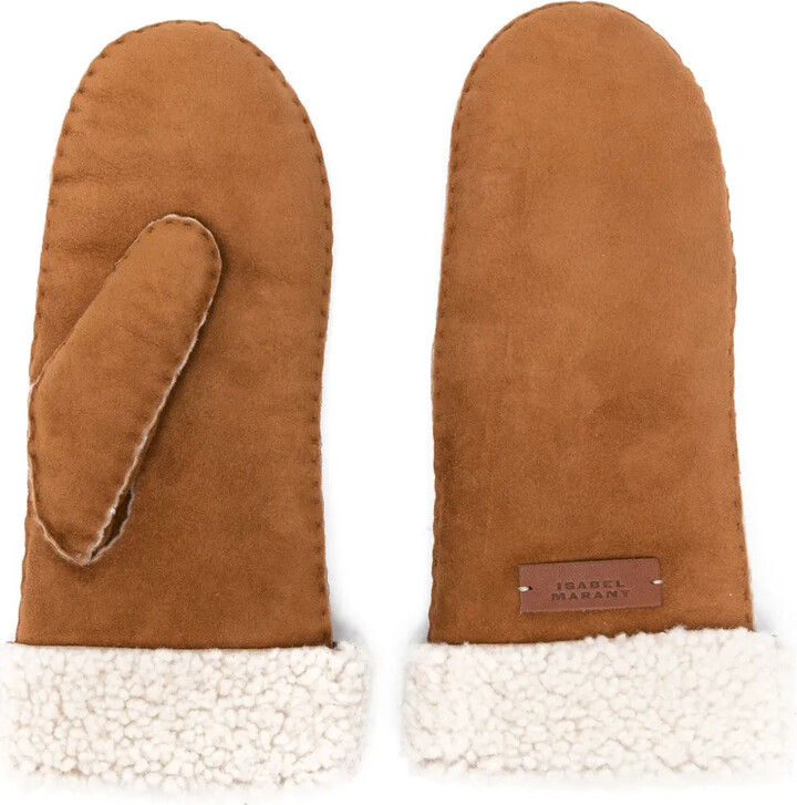 【Isabel Marant】 Terka mittens Isabel Marant Black Terka Mittens | ssense | REVERSIBLE