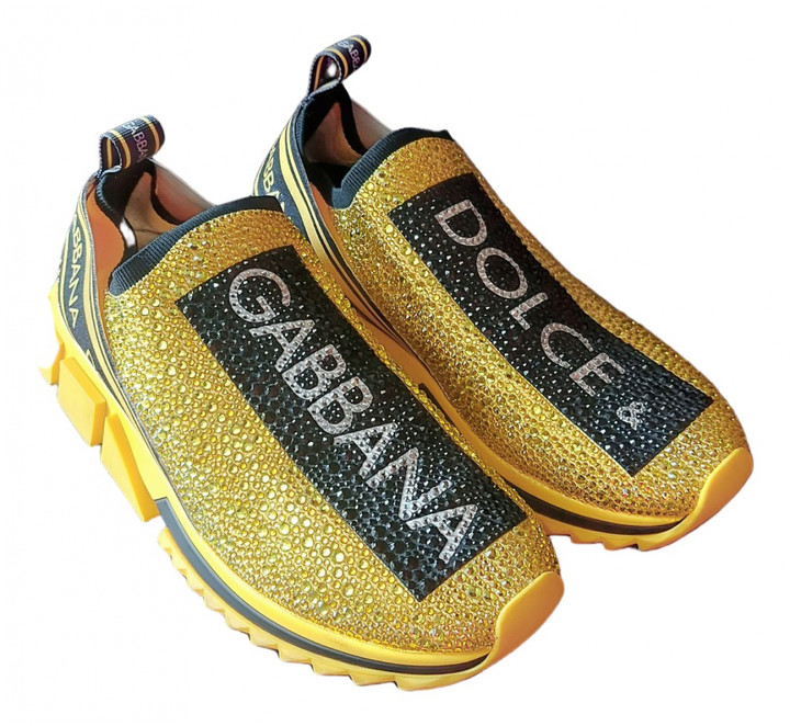 yellow dolce gabbana sneakers