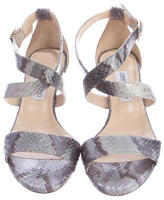 Thumbnail for your product : Jimmy Choo Anaconda Wedge Sandals