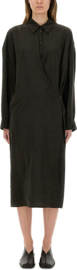 Lemaire Straight Collar Twisted" Dress