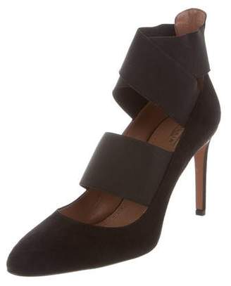 Alaia Pointed-Toe Cage Pumps