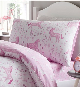 Catherine Lansfield Folk Unicorn Fitted Sheet - Toddler