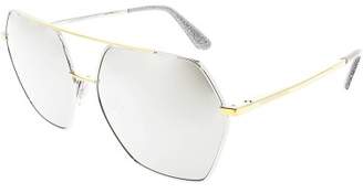 Dolce & Gabbana Women's DG2157-13076G-59 Silver Geometric Sunglasses