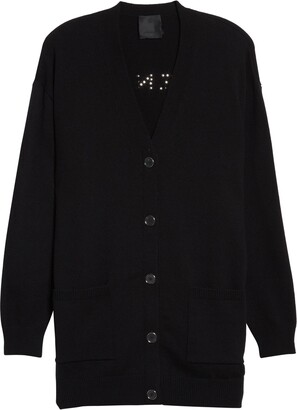 Givenchy Spike Logo Wool & Cashmere Cardigan