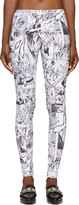 Thumbnail for your product : McQ Greyscale Manga Print Stretch Leggings