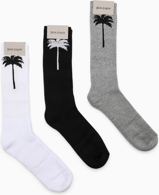Palm Angels Cotton socks tri-pack