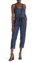 Thumbnail for your product : 14TH PLACE Sleeveless Chambray Jumpsuit
