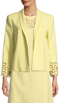 Thumbnail for your product : Escada Open-Front Broderie-Anglaise Cotton Jacket