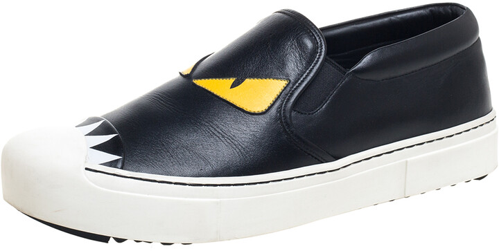 fendi monster slip on