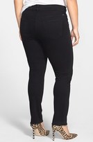 Thumbnail for your product : Lucky Brand 'Emma' Straight Leg Jeans (Black) (Plus Size)