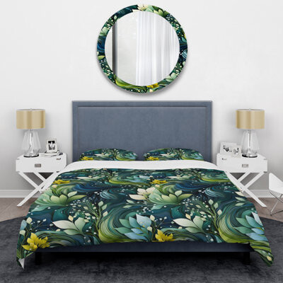 Design Art Abstract Greenery Botanical Pattern I Bedding