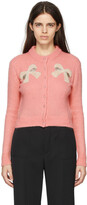 Thumbnail for your product : Lanvin Pink Cashmere & Silk Bow Cardigan