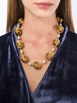 Thumbnail for your product : Chanel Pre Owned 1980's Baroque Pearl Embellished Necklace