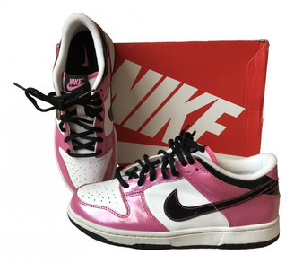 Nike pink Patent leather Trainers - ShopStyle Sneakers & Athletic Shoes