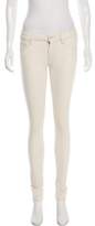 Thumbnail for your product : Mother Low-Rise Skinny Jeans Beige Low-Rise Skinny Jeans