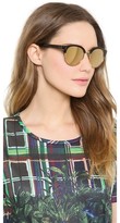 Thumbnail for your product : Linda Farrow Luxe Round Rimless Edge Sunglasses