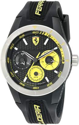 Ferrari Men's 0830257 RED REV T MULTI Analog Display Quartz Watch