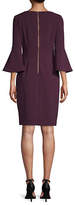 Thumbnail for your product : Calvin Klein Bell-Sleeve Scuba Sheath Dress
