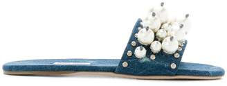 Miu Miu pearl embellished sandals