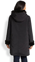 Thumbnail for your product : Jane Post Jane Post, Sizes 14-24 Faux Fur Storm Coat