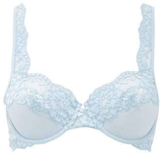 La Perla Tres Souple Lace Underwired Bra - Womens - Blue