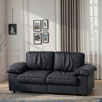 Everly Quinn Loveseat With Hidden Storage, Ideal For Small Apartments And Studio Living, Offering Comfort And Functionality