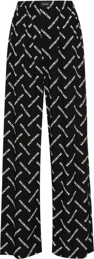 Balenciaga Logo-Print Trousers