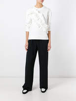 Thumbnail for your product : Cédric Charlier ruffled sweatshirt