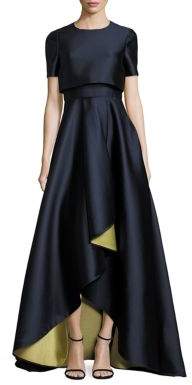 Jason Wu Short Sleeve Popover Gown