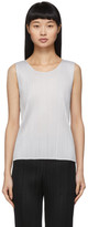 Thumbnail for your product : Pleats Please Issey Miyake Grey Basics Pleats Tank Top