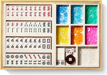 AERIN Gio Shagreen Mahjong Set