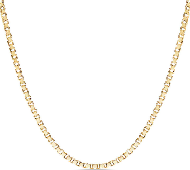 Zales 1.4mm Box Chain Necklace in 14K Gold - 20\