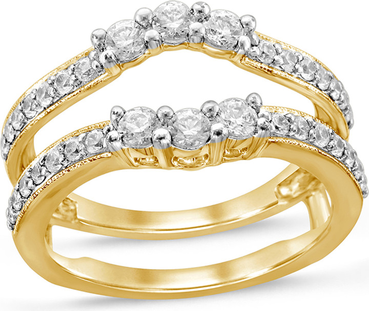 Zales 3/4 CT. T.w. Diamond Vintage-Style Solitaire Enhancer in 14K Gold