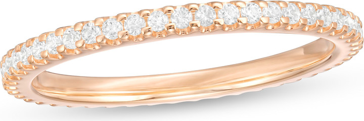 Zales 1/3 CT. T.w. Diamond Eternity Wedding Band in 14K Rose Gold