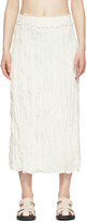 Thumbnail for your product : Totême Off-White Silk Crinkled Skirt