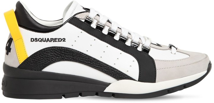 DSQUARED2 Reflective 551 Leather Sneakers - ShopStyle