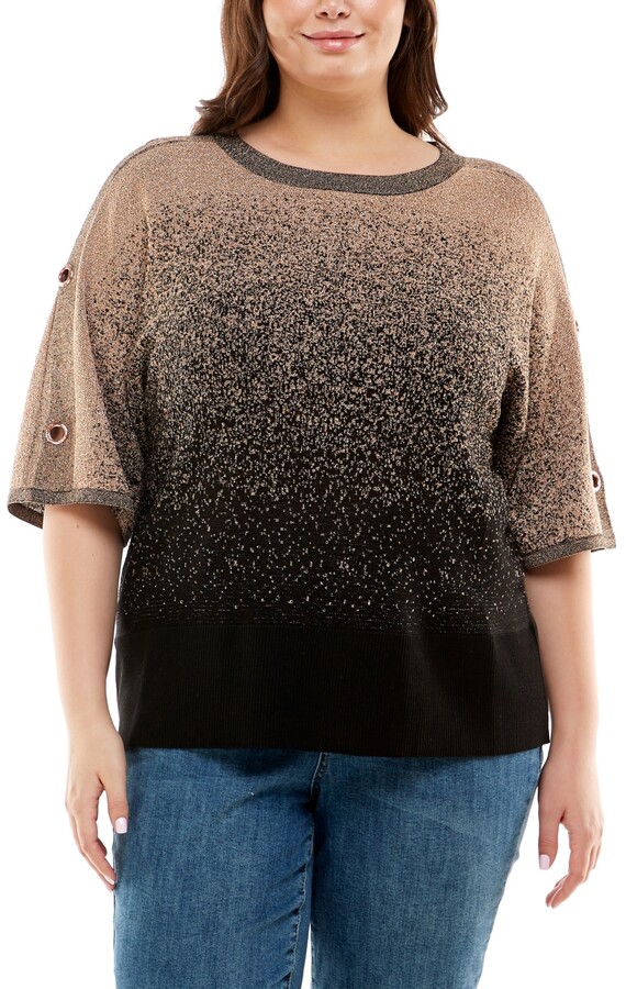 plus size gold sweater