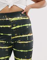 Thumbnail for your product : New Girl Order Curve disco leggings in tie dye print