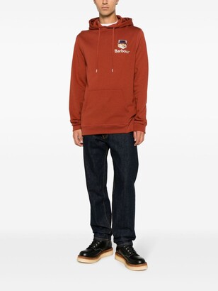 MAISON KITSUNÉ x Barbour MK Fox Head hoodie - ShopStyle