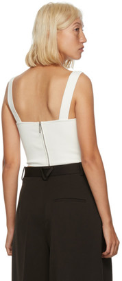 Dion Lee White Pointelle Corset Top