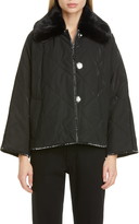 Thumbnail for your product : Stand Studio Marlene Faux Fur Collar Quilted Jacket