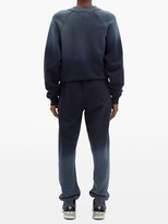Thumbnail for your product : LES TIEN Ombre Brushed-back Cotton Track Pants - Navy