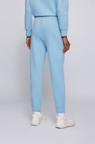 Thumbnail for your product : Boss Cotton-blend tracksuit bottoms with logo print