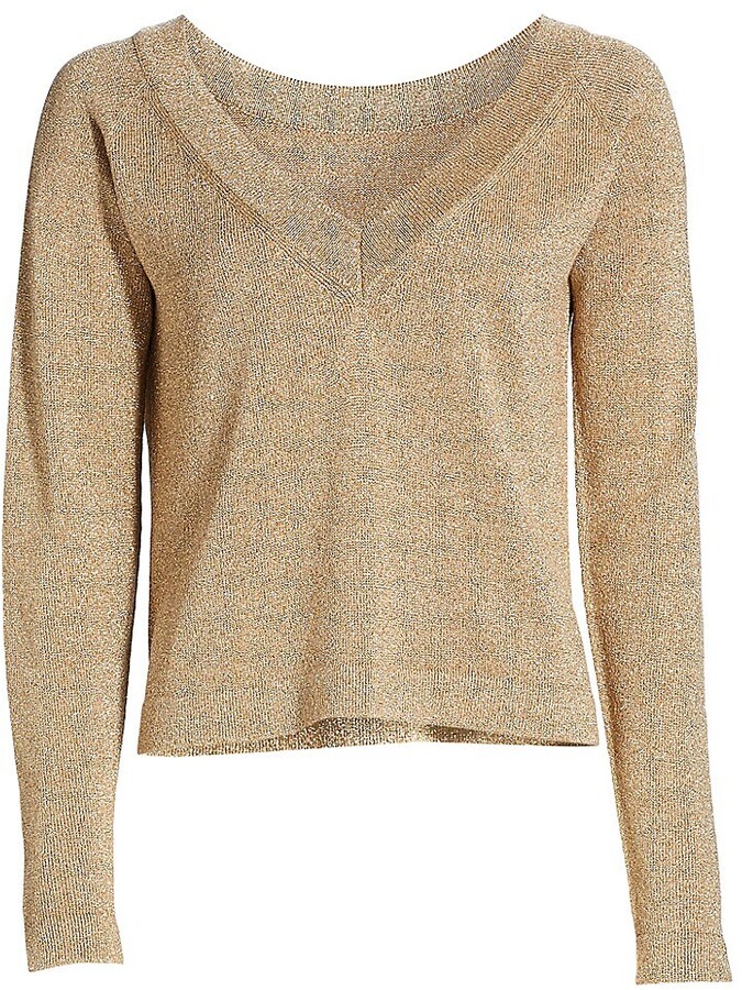 Golden S Cortefiel Pullover DAMEN Pullovers & Sweatshirts Pullover Metallic Rabatt 94 % 