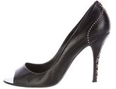 Thumbnail for your product : Versace Studded Leather Pumps