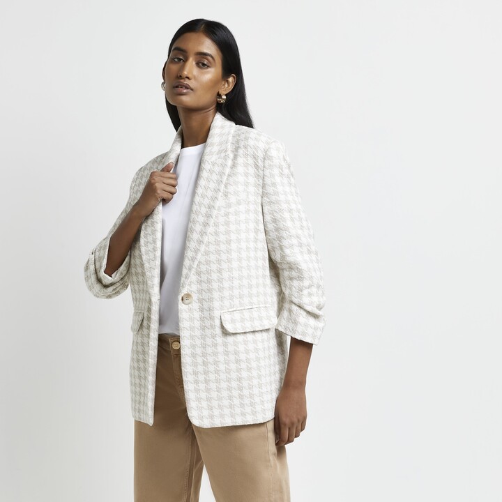 boucle blazer womens