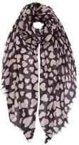 Thumbnail for your product : Alice Hannah Heart Print Woven Scarf